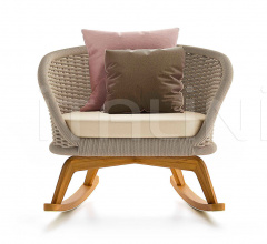 Итальянские Уличные кресла - Кресло Ludo Rocking Chair Итальянские Уличные кресла - Кресло Ludo Rocking Chair фабрика Atmosphera