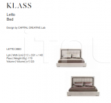 Кровать Klass Capital Decor