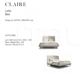 Кровать Claire Capital Decor