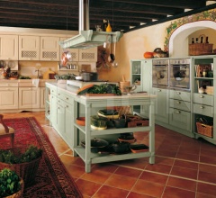 Кухня Verde antico cipria фабрика Antares Cucine