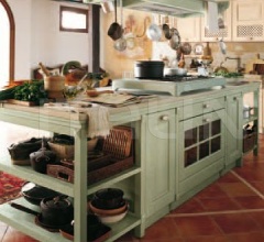 Кухня Verde antico cipria фабрика Antares Cucine