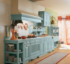 Кухня Blu pastello фабрика Antares Cucine