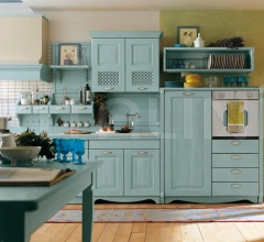 Кухня Blu pastello фабрика Antares Cucine