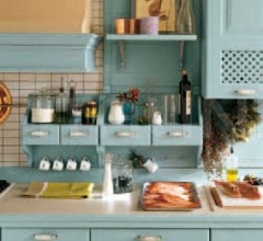 Кухня Blu pastello фабрика Antares Cucine