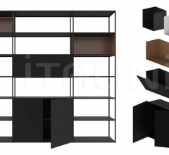 Итальянские Стеллажи - Этажерка EASY IRONY with boxes Итальянские Стеллажи - Этажерка EASY IRONY with boxes фабрика Zeus