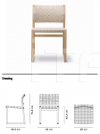 Стул BM61 Chair Linen Webbing Fredericia