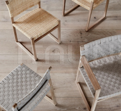 Стул с подлокотниками BM62 Armchair Linen Webbing Стул с подлокотниками BM62 Armchair Linen Webbing фабрика Fredericia