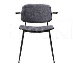 Стул с подлокотниками Søborg metal base armchair Стул с подлокотниками Søborg metal base armchair фабрика Fredericia