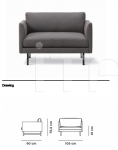 Кресло Calmo Lounge Chair 95 Metal Base Fredericia