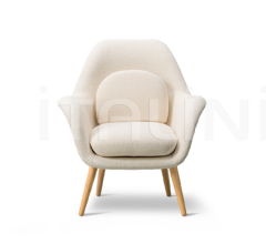 Кресло Swoon Lounge Petit Wood base Кресло Swoon Lounge Petit Wood base фабрика Fredericia