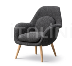 Кресло Swoon Lounge Petit Wood base Кресло Swoon Lounge Petit Wood base фабрика Fredericia