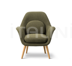 Кресло Swoon Lounge Petit Wood base Кресло Swoon Lounge Petit Wood base фабрика Fredericia