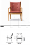 Кресло 1788 Easy chair Fredericia