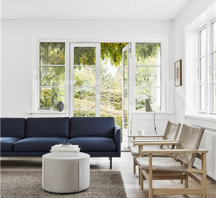 Диван Calmo 3 Seater 80 Metal Base Диван Calmo 3 Seater 80 Metal Base фабрика Fredericia