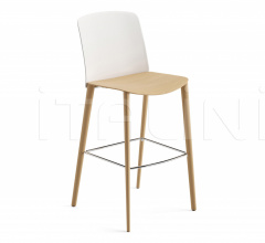 Итальянские Рестораны/Бары - Барный стул Mixu Bar stool 4 wood legs Итальянские Рестораны/Бары - Барный стул Mixu Bar stool 4 wood legs фабрика Arper