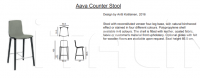 Барный стул Aava Counter stool 4 wood legs Arper