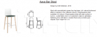 Барный стул Aava Bar stool 4 wood legs Arper