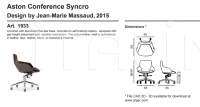Кресло Aston Conference Syncro 5 ways Arper