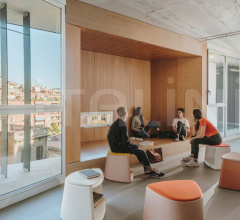 Итальянские Пуфы - Пуф Cila Go Stool With castors Итальянские Пуфы - Пуф Cila Go Stool With castors фабрика Arper