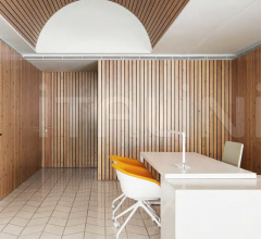 Итальянские Кабинет - Кресло Duna 02 Trestle fixed фабрика Arper