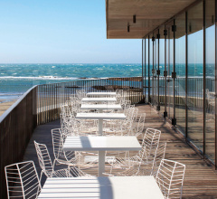 Итальянские Уличная мебель - Стул Leaf Stackable Итальянские Уличная мебель - Стул Leaf Stackable фабрика Arper