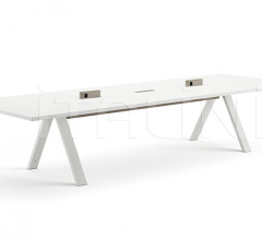 Итальянские Столы для конференц зала - Стол Cross H 74 Office Top Итальянские Столы для конференц зала - Стол Cross H 74 Office Top фабрика Arper