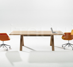 Итальянские Столы для конференц зала - Стол Cross H 74 Standard top Итальянские Столы для конференц зала - Стол Cross H 74 Standard top фабрика Arper