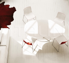 Итальянские Столы обеденные - Стол обеденный Dizzie H 74 фабрика Arper