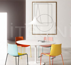 Итальянские Столы обеденные - Стол обеденный Dizzie H 74 фабрика Arper