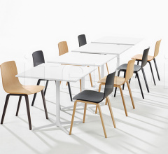 Итальянские Столы обеденные - Стол обеденный Fred H 74 фабрика Arper