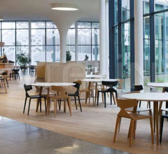 Итальянские Столы обеденные - Стол обеденный Gher Round top фабрика Arper