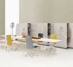 Итальянские Столы для конференц зала - Стол Meety Trapezoidal Итальянские Столы для конференц зала - Стол Meety Trapezoidal фабрика Arper