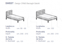 Кровать Sweet Barzaghi Salotti