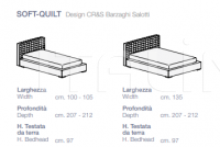 Кровать Soft quilt Barzaghi Salotti