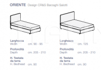 Кровать Oriente Barzaghi Salotti