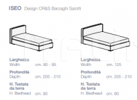 Кровать Iseo Barzaghi Salotti