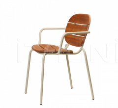Итальянские Уличная мебель - Стул с подлокотниками Si-Si Wood armchair Итальянские Уличная мебель - Стул с подлокотниками Si-Si Wood armchair фабрика Scab Design