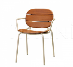 Итальянские Уличная мебель - Стул с подлокотниками Si-Si Wood armchair Итальянские Уличная мебель - Стул с подлокотниками Si-Si Wood armchair фабрика Scab Design