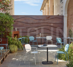 Итальянские Уличная мебель - Стул с подлокотниками Si-Si Barcode armchair Итальянские Уличная мебель - Стул с подлокотниками Si-Si Barcode armchair фабрика Scab Design