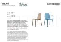 Стул с подлокотниками Ginevra armchair Go green Scab Design