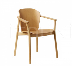 Стул с подлокотниками Finn All Wood armchair фабрика Scab Design