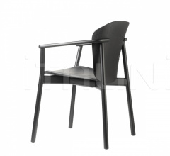 Стул с подлокотниками Finn All Wood armchair фабрика Scab Design