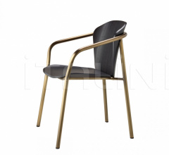 Стул с подлокотниками Finn Metal Wood armchair фабрика Scab Design