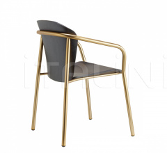 Стул с подлокотниками Finn Metal Wood armchair фабрика Scab Design
