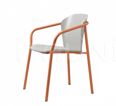 Стул с подлокотниками Finn Metal Wood armchair фабрика Scab Design