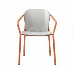 Стул с подлокотниками Finn Metal Wood armchair фабрика Scab Design