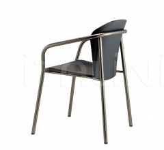 Стул с подлокотниками Finn Metal Wood armchair фабрика Scab Design