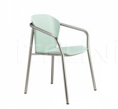 Стул с подлокотниками Finn Metal Wood armchair фабрика Scab Design