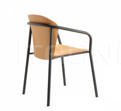 Стул с подлокотниками Finn Metal Wood armchair фабрика Scab Design