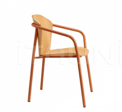 Стул с подлокотниками Finn Metal Wood armchair фабрика Scab Design